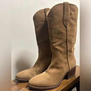 EUC Rag & Bone suede cowboy boot size 41